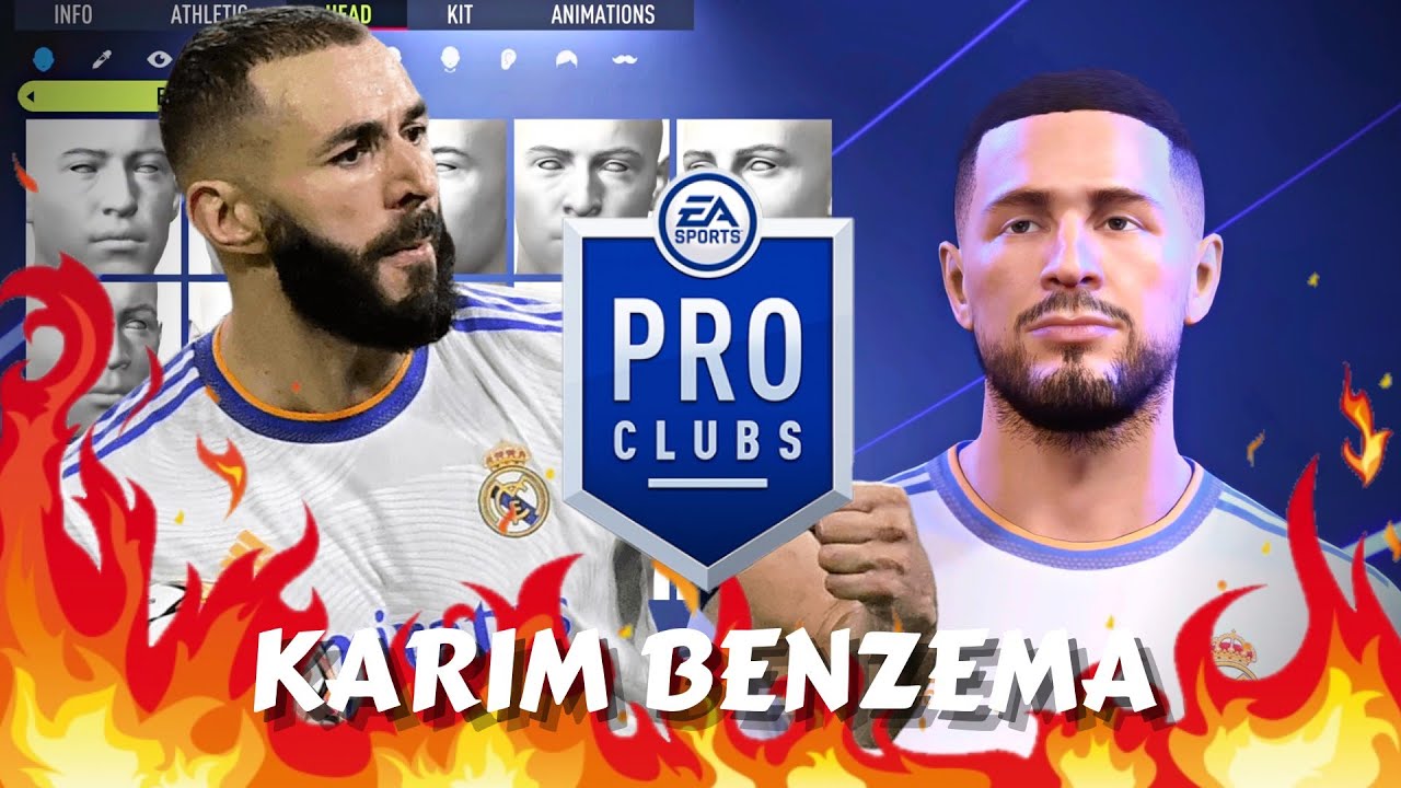 FIFA 22 Karim Benzema Pro Clubs Creation