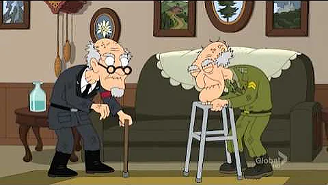 Family Guy - Herbert and Nazi Lieutenant Epic Figh...