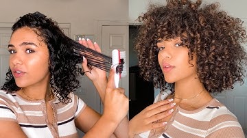 HOW TO GET DEFINED CURLS WITH THE DENMAN BRUSH | CURLY HAIR ROUTINE