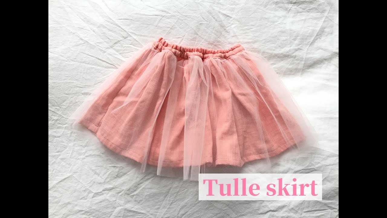 子供用チュールスカートの作り方 80 90 100 110 1 How To Make A Tulle Skirt For Kids Youtube