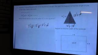 using Geometry to Solve Equations (Equilateral Triangle) Clip 2