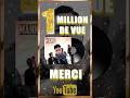 1 million de vue  merci la team  cest lequel votre clip prfr 