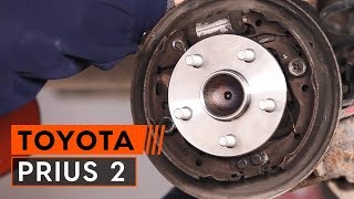 Como trocar rolamento da roda traseira TOYOTA PRIUS 2 [TUTORIAL AUTODOC]