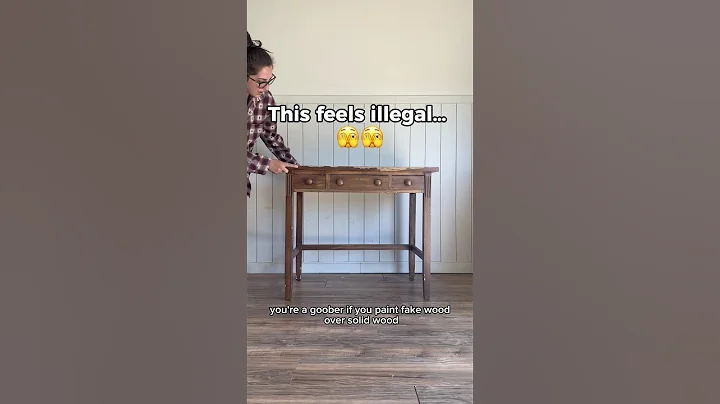 This feels illegal… 🫣🫣 #furnituremakeover #furniturerestoration #paintedfurniture thumbnail