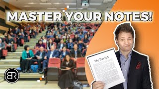 How to Use NOTES During a Speech