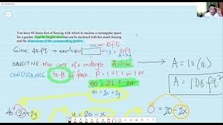 Basic Calculus Q3 W4 - Optimization Problems (Recorded SC - Part 2)