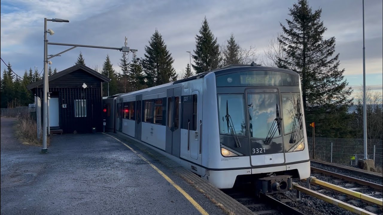 Beautiful Scenery On The T-bane Line 1 | Norway 🇳🇴