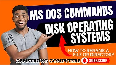Dos commands tutorial, 🗽 How to rename a file or directory #director #msdos #dos #tutorial