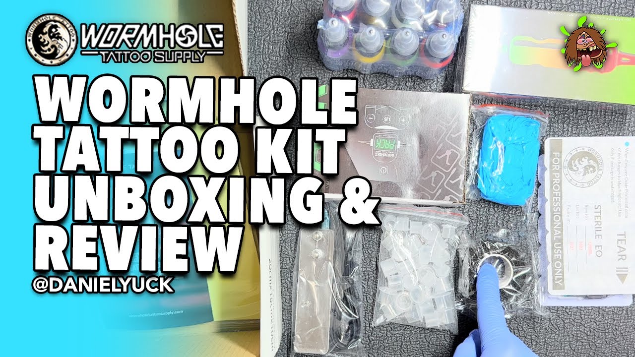 Wormhole Tattoo Pen Review + Tattooing  Unboxing Wormhole Tattoo Pen Kit 