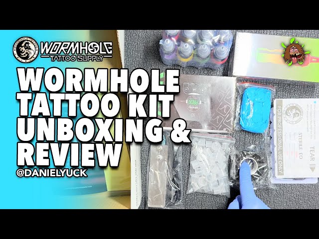 Wormhole Tattoo Pen Kit - Rotary Tattoo Kit for Beginners 20pcs