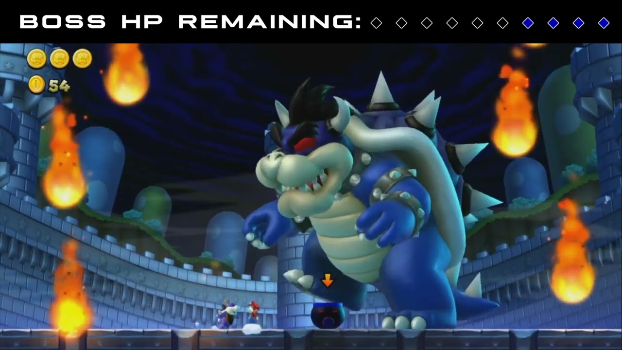 NSMBU (Extra Story Mode Footage) - That is one desperate struggle (Final Boss or True Final Boss)