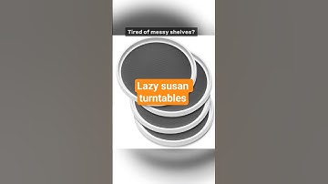 🌀 Transform Your Space with Lazy Susan Turntables | 4 Pack Storage Hack #storagesolutions #shorts
