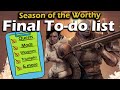 Destiny 2 - Final To-do List - Season of the Worthy - Mods, Seraph Weapons, Quests