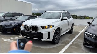 2024 BMW x5 Alpine White with M Sport Package and Ivory White Inside