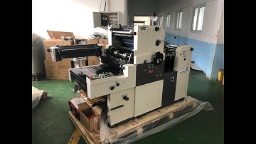 SINGLE COLOR OFFSET PRINTING MACHINE WITH NUMBERING&PERFORATING 470x365MM SIZE ZR47IINP DISPLAY
