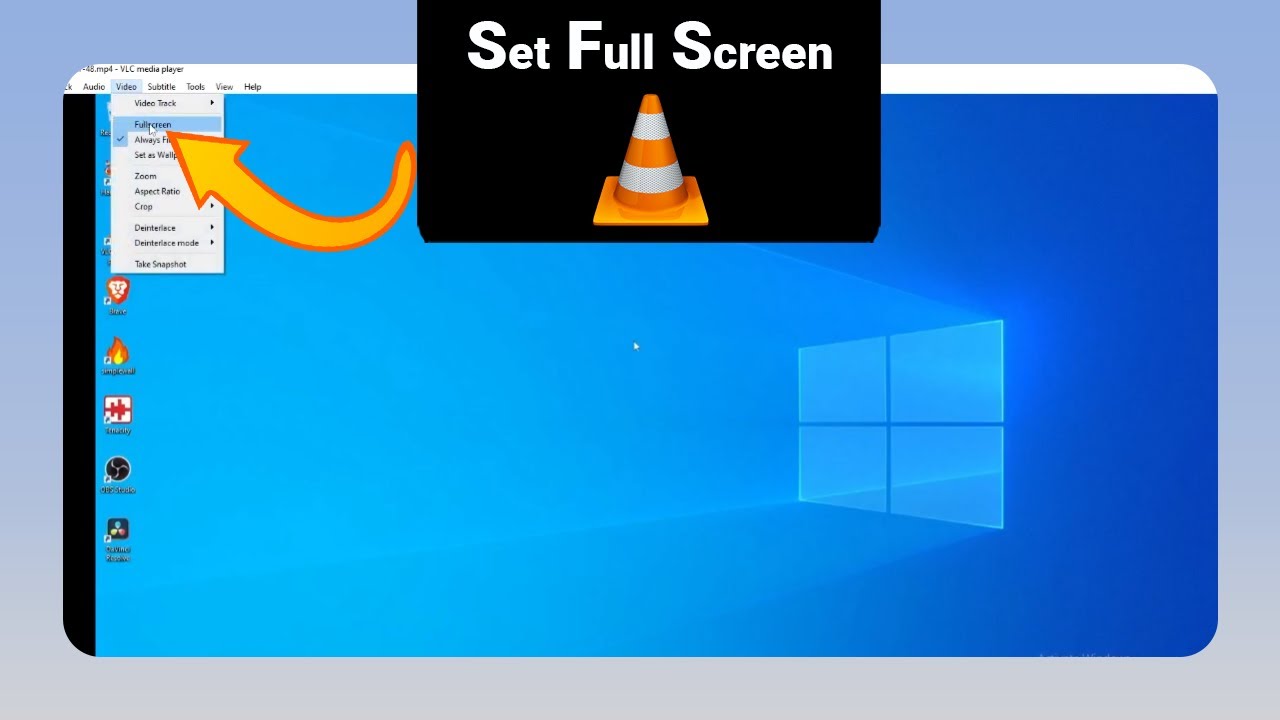 How to Set Full Screen on VLC Media Player [NEW] - YouTube