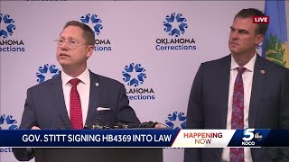 Gov. Kevin Stitt signs bill aimed at tackling criminal justice reform