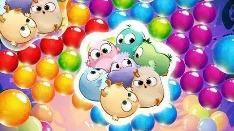 ANGRY BIRD POP BUBBLE SHOOTER  !! #BABY PANDA
