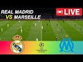 LIVE Real Madrid vs Marseille | UEFA Champions League 2025/26 | Full Match Simulation