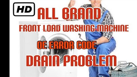 IFB Front Load Washing Machine Water Drain Problem Fix Easy Way... Hindi, Tamil