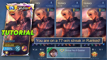 TOP GLOBAL GUSION NEW SECRET COMBO & BUILD TUTORIAL!! (MUST TRY!) - Mobile Legends