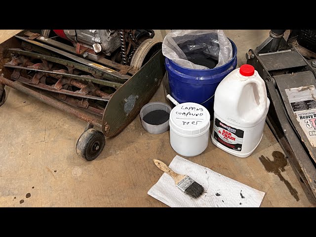 DIY Reel Mower Lapping Compound  Sharpening the California Trimmer 