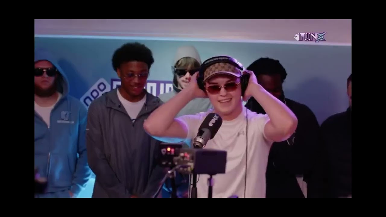 Rotterdam Airlines sessie bij FunX met Kili, Gregossan, Rio, Oli Yayo