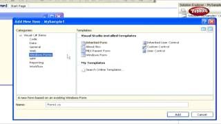 Learn C Sharp C# Net Framework | Exploring Visual Studio Net