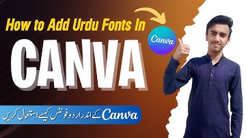 How to Add Urdu Fonts In Canva 2023 | How to Write Urdu In Canva
