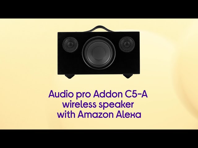 Audio Pro Addon C5-A Wireless Speaker with Amazon Alexa - Black - Product Overview