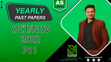 October/November 2022 P11 Physics 9702 Past Paper Solution