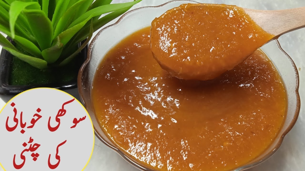 Khubani Ki Chutney Recipe Dry Apricot Sauce   