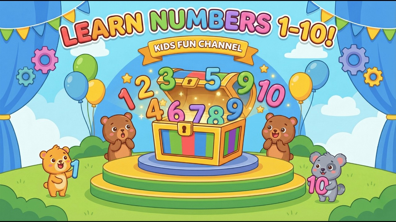 Fun Counting 1–10 for Toddlers | Learn Numbers with Magic Box ✨