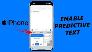 How To Turn ON Predictive Text On iPhone Keyboard | Enable Predictive Text On iPhone Keyboard screenshot 5