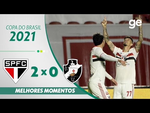 SÃO PAULO 2 X 0 VASCO | MELHORES MOMENTOS | OITAVAS COPA DO BRASIL 2021 | ge.globo