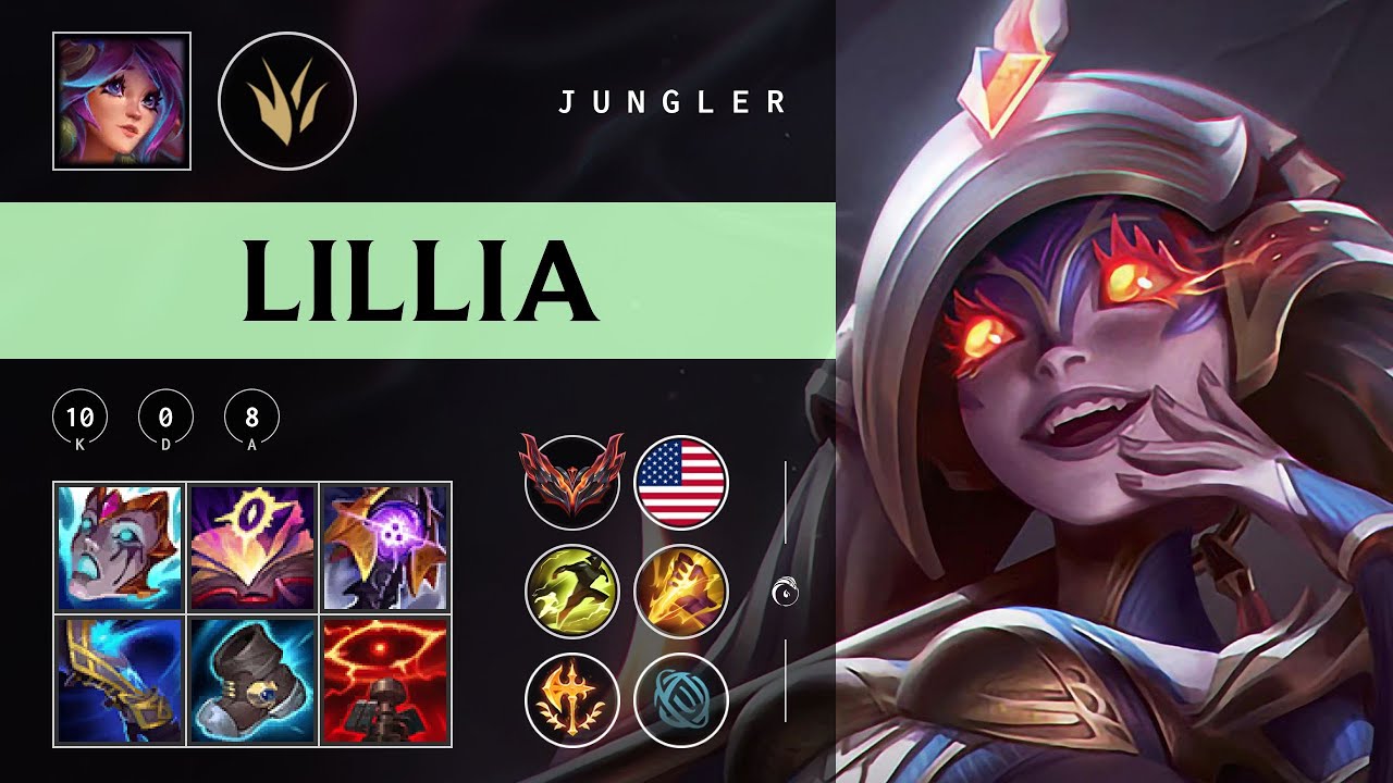 Lillia Jungle vs Trundle - NA Grandmaster Patch 25.24