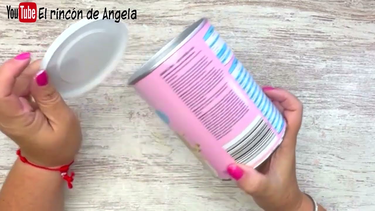 CRAQUELADO con COLA BLANCA y decoupage para reciclar un bote ♻️DIY  manualidades 