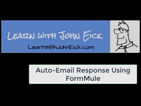 Auto Email Response Using Form Mule