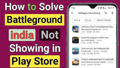 How to Solve Battleground Mobile India Not Showing in Play Store | BATTLEGROUND MOBILE INDIA