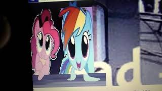Rainbow Dash And Pinkie Pie On The Cab Of The Baldwin Steam Locomotives