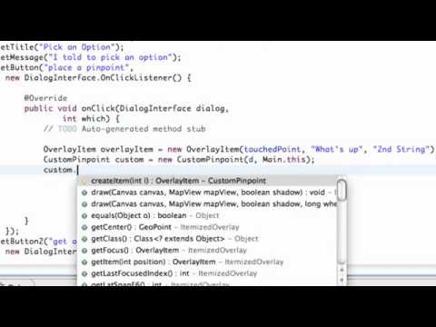 Android Application Development Tutorial   141   Placing a Pinpoint on a MapView