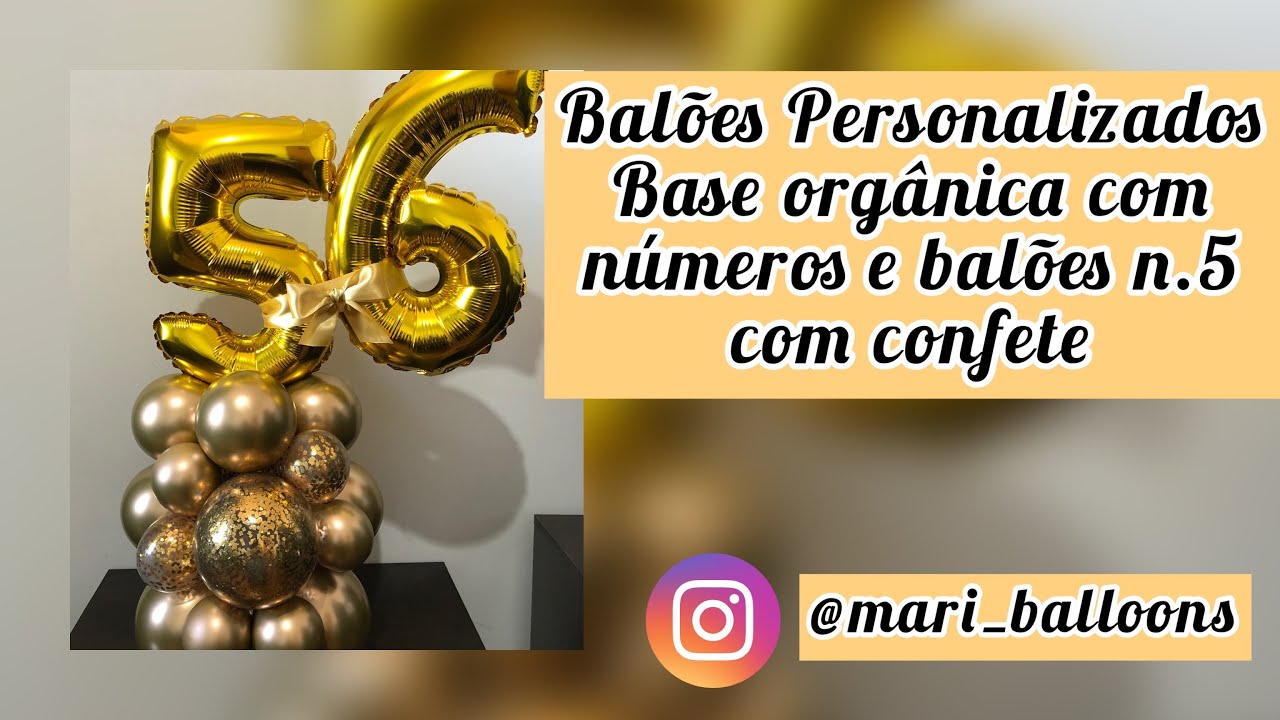 Balão Número 5 Pequeno - MASCARILHA