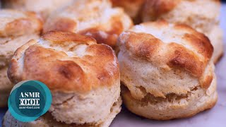 How to make flaky buttery biscuits? Buttery Bliss. ASMR Baking!