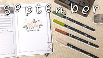 SEPTEMBER PLAN WITH ME | September 2022 Bullet Journal Setup | September Bullet Journal Easy PWM