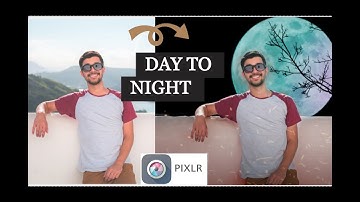 Day To Night MoonLight  New Photo Editing in Pixlr