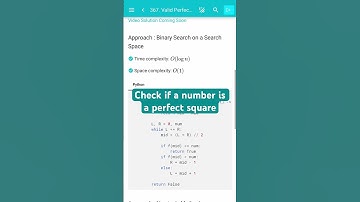 Leetcode 367. Valid Perfect Square #dsabible #coding #programming #algorithms #techjobs2025 #dsa