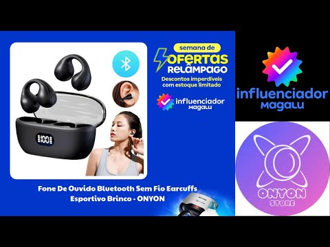 ▶️Fone De Ouvido Bluetooth Sem Fio Earcuffs Esportivo Brinco - ONYON