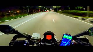 Singapore Bartley Road at night