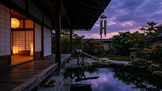 Sinking into Silence: Delta Wave Sleep Induction with Night Bamboo Waterfall