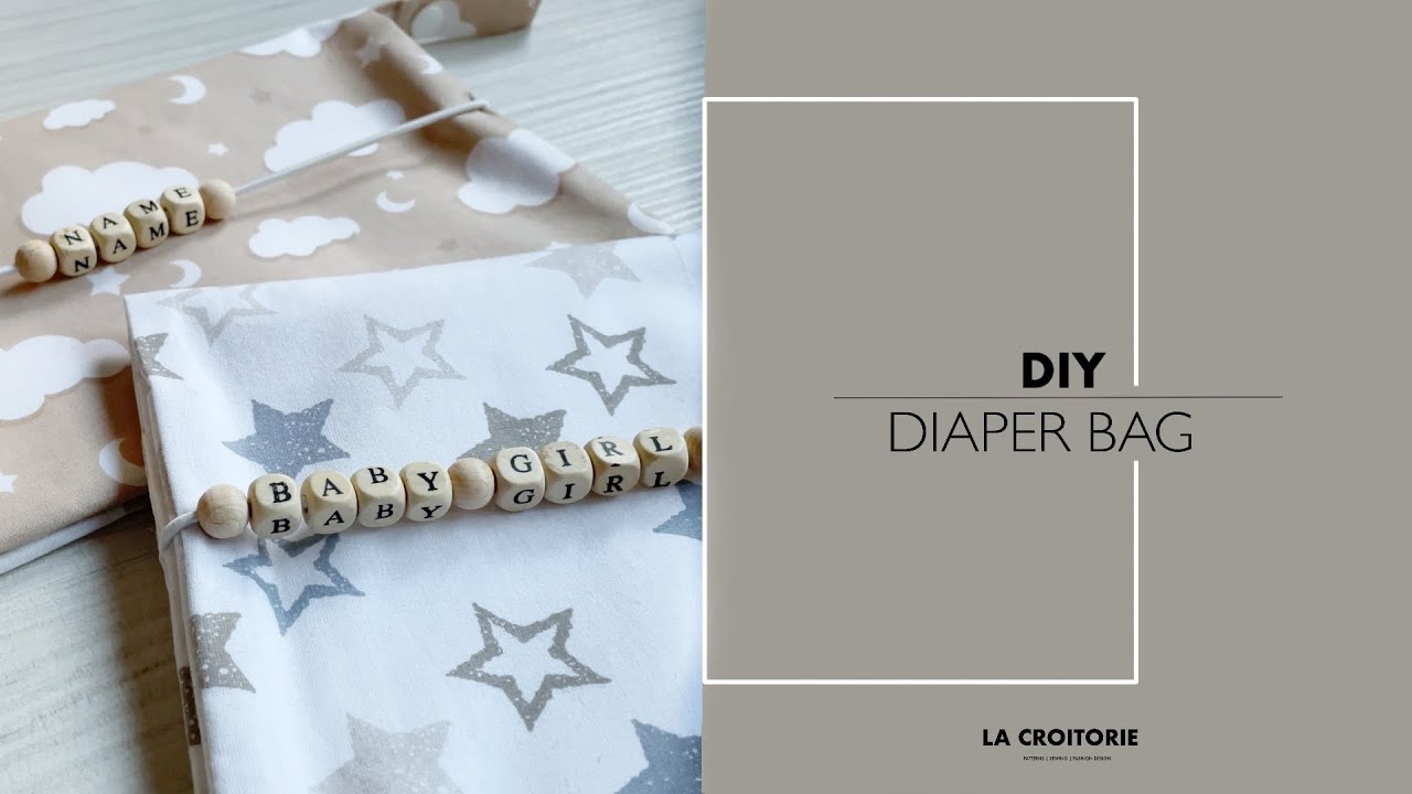 DIY Diaper Bag | How to sew at home a personalized diaper baby bag | Baby stuff | Easy sewing